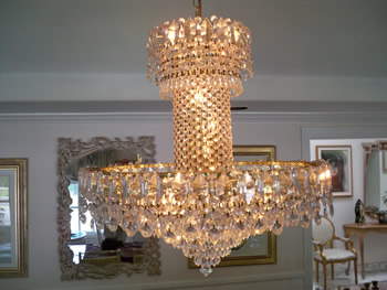 chandelier cleaning